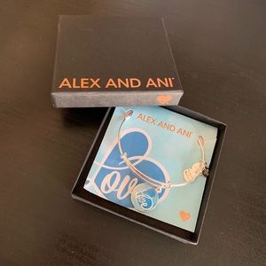 Alex & Ani silver charm bracelet